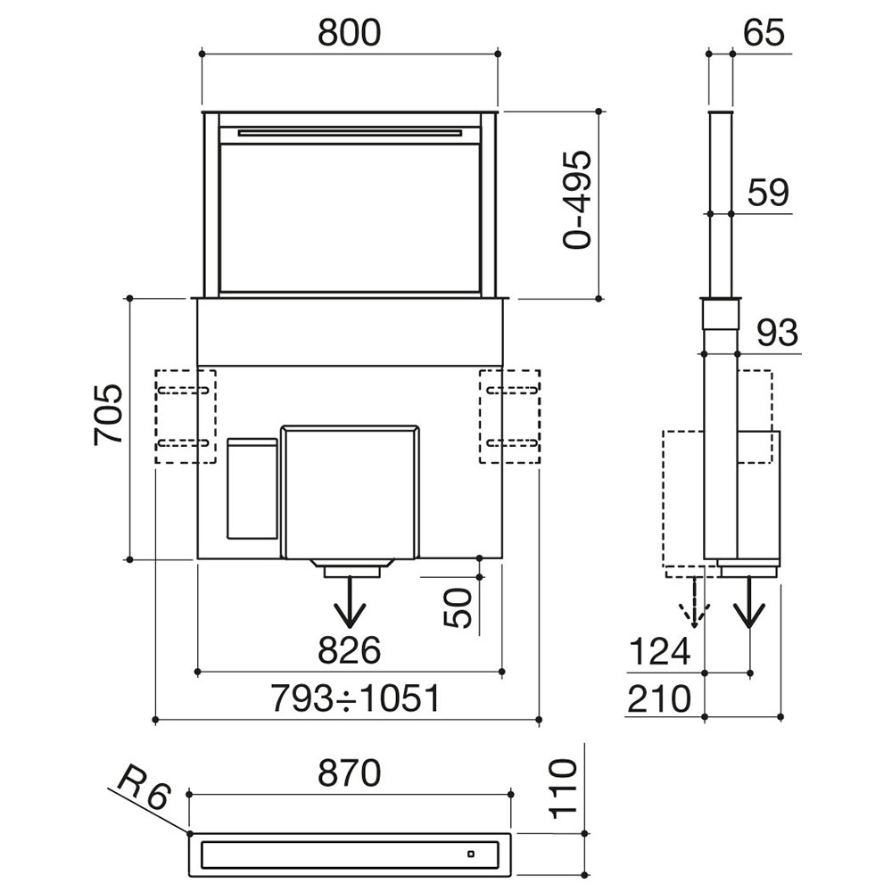 BARAZZA 1KBDD9 Cappa 90 B_D.DRAFT / Inox - immagine 3