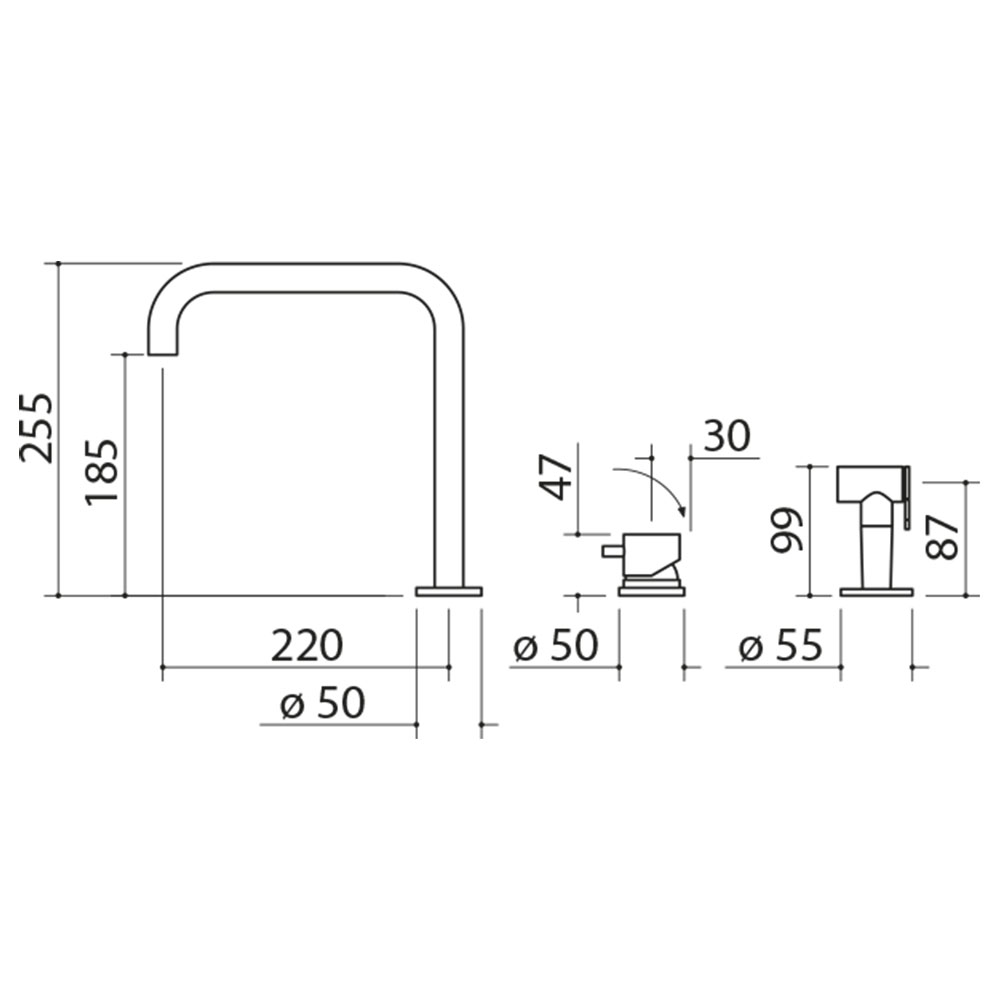 BARAZZA 1RUBMRKT Mix KIT_TOP REMOTO / Inox - immagine 3
