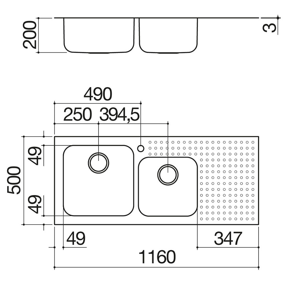BARAZZA 1IS120602D Lavello SELECT 116.2.IBR / Ix.D - immagine 2