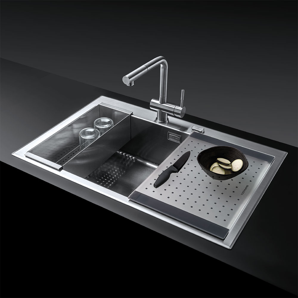 BARAZZA@1LBO81K Lavello B_OPEN 79.1.IBR / Inox