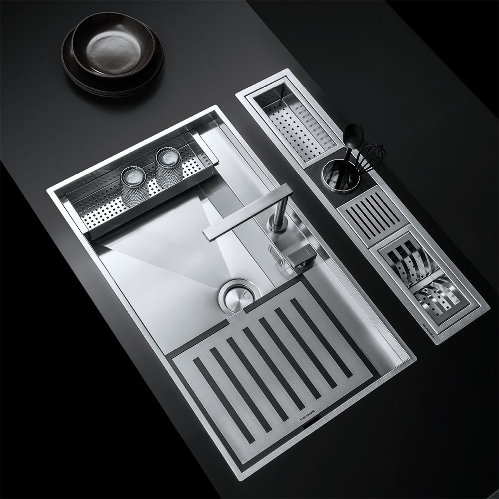 BARAZZA 1LLB91K Lavello LAB 86.1.FT.ST / Inox - immagine 2
