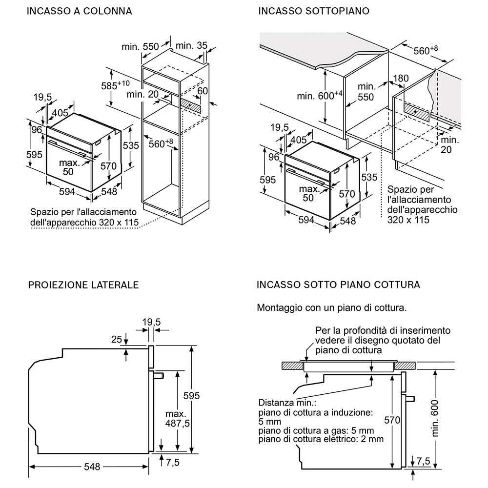 BOSCH@HBG635BW1 Forno A+ / Bianco - immagine 2