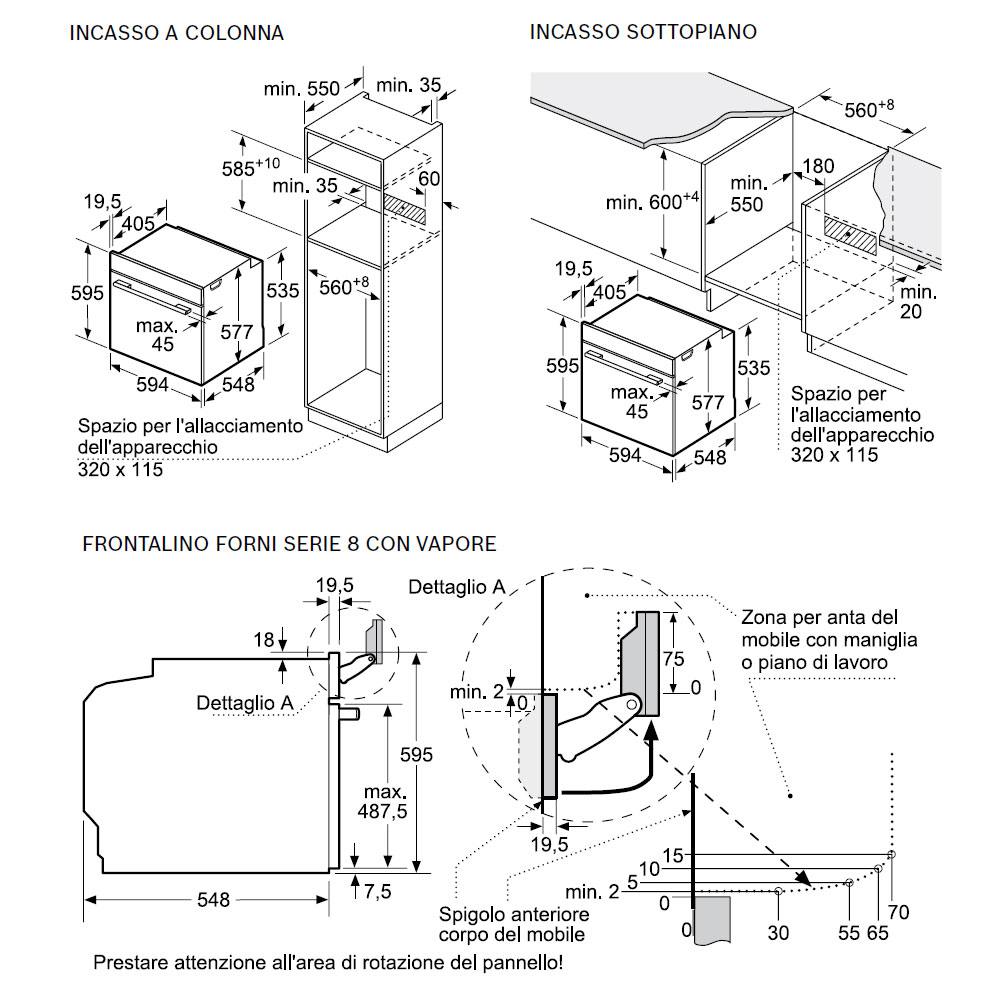 BOSCH HRG7761B1 Forno Combi I.Vapore A+ / Nero - immagine 4