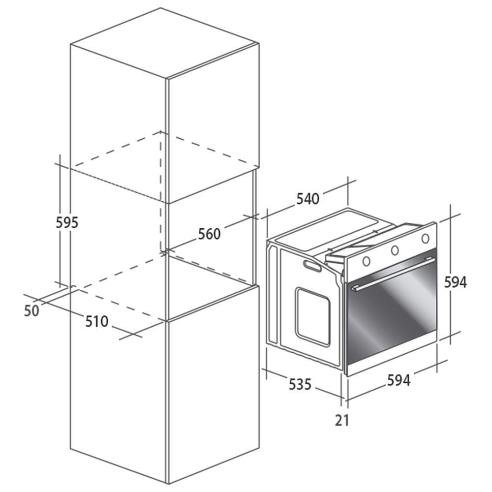 CANDY@FLG2021N Forno Gas / Nero - immagine 2