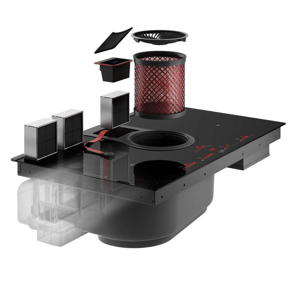 ELICA@NIKOLATESLA ONE HP BL/F Piano+Cappa / Nero - immagine 6