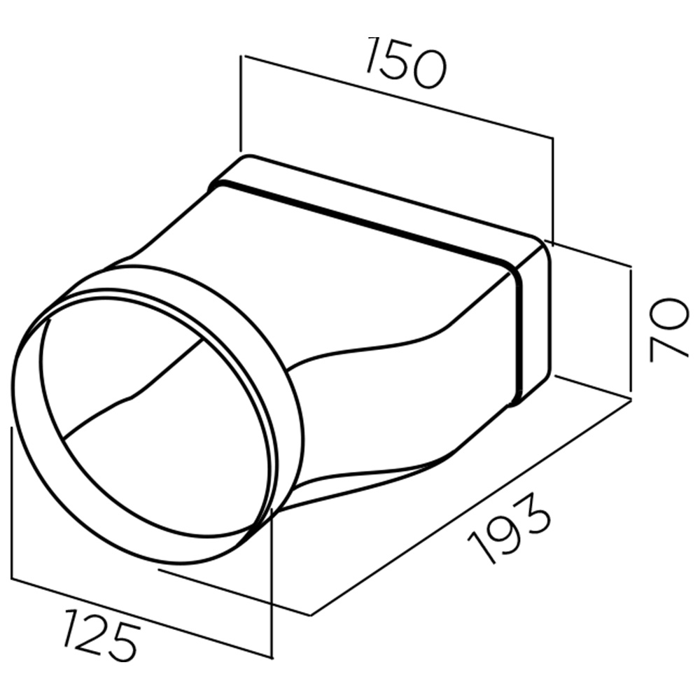 ELICA@1052G Giunzione Rettangolare Rotondo - immagine 2