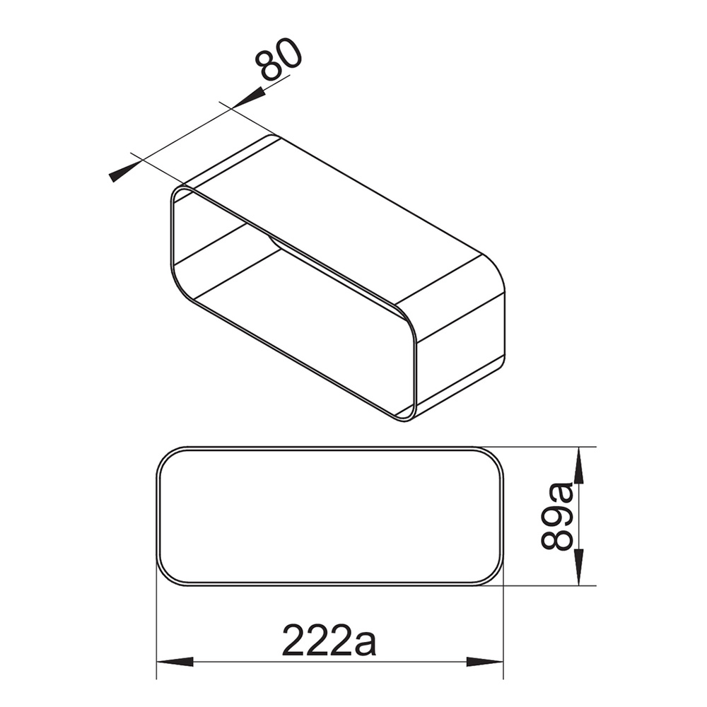 ELICA@KIT0121001 Giunto 227x94x80 / Bianco - immagine 2