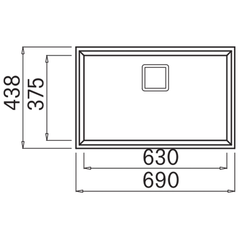 ELLECI LMK12079BSO Lavello KARISMA 120 / Aluminium - immagine 2