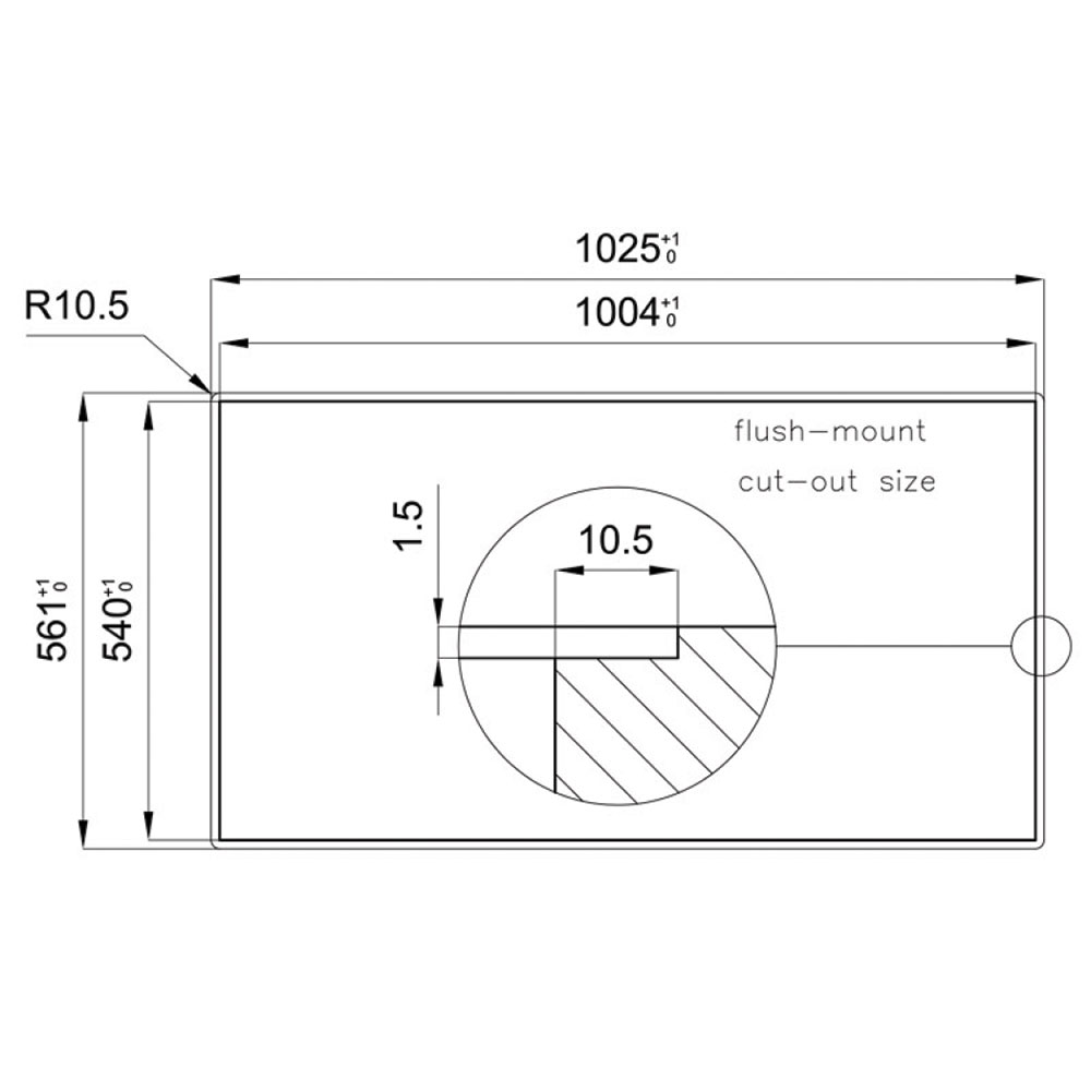 FOSTER@1017.055 Vasca MILANO 97.1V.FT / Inox - immagine 6