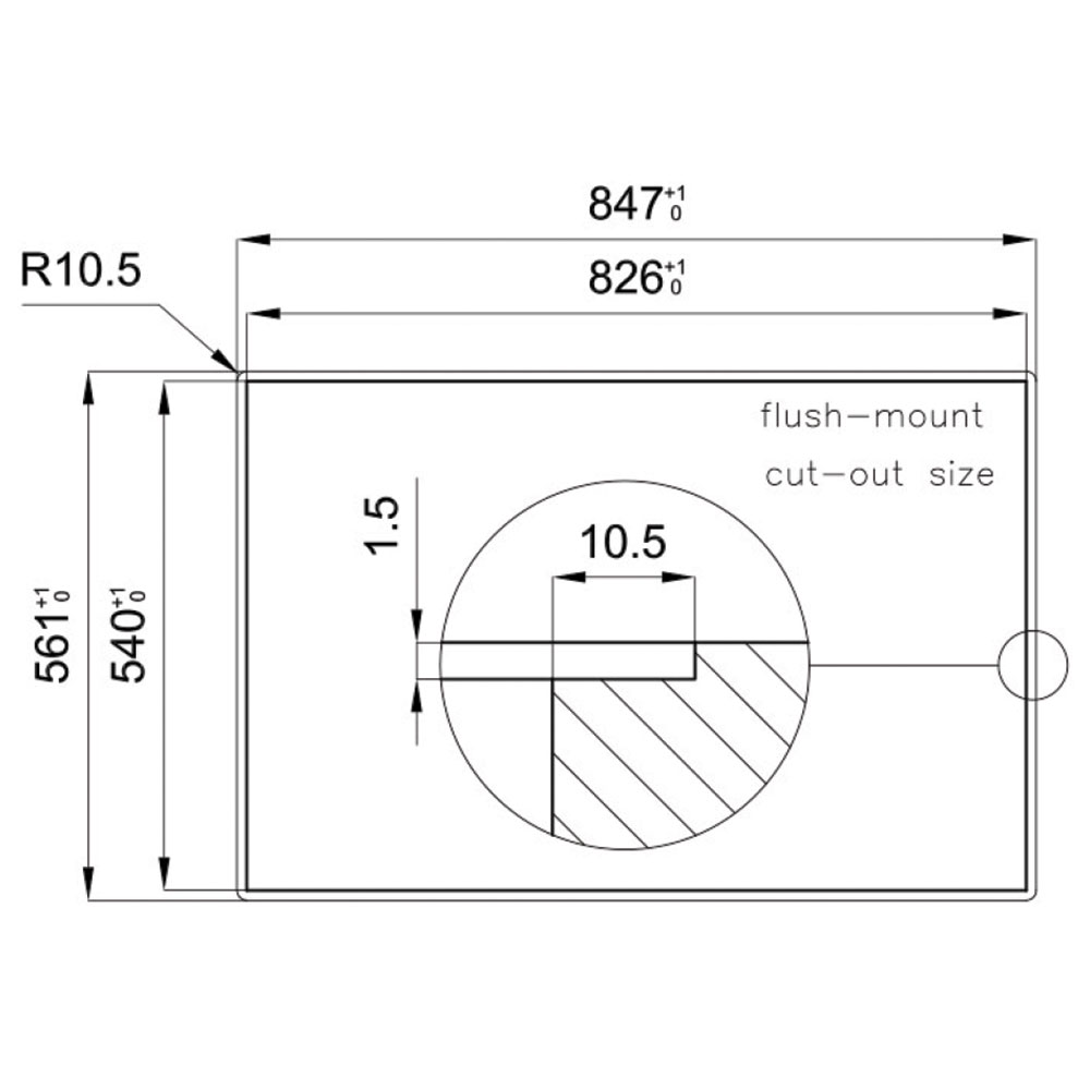 FOSTER@1024.050 Vasca MILANO 79.1V.FT / Inox - immagine 3