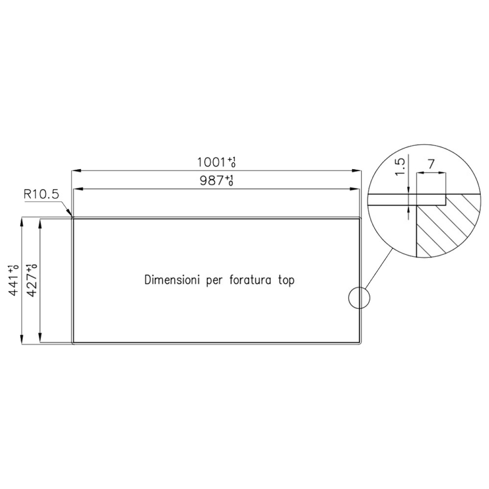 FOSTER@1220.050 Vasca QUADRA 100.1V.FT / Inox.R - immagine 3