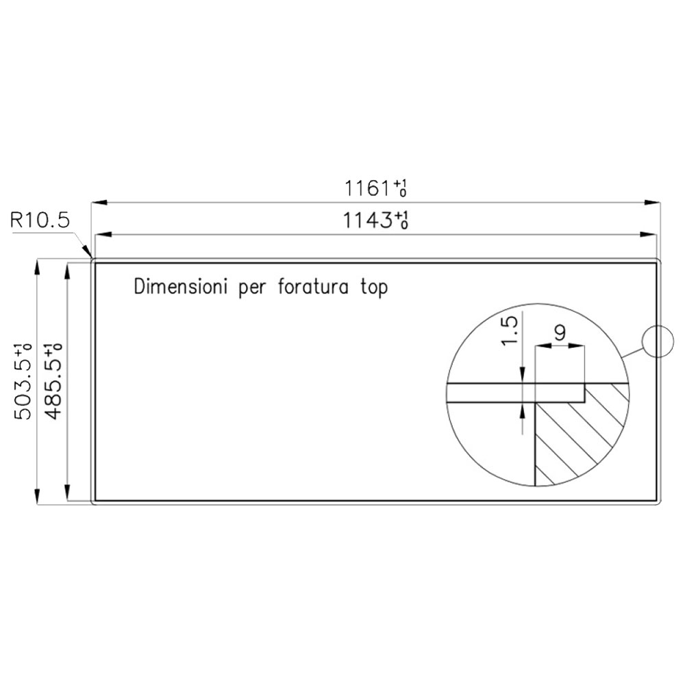 FOSTER@1228.051 Vasche QUADRA 116.2V.FT / Inox.D - immagine 3