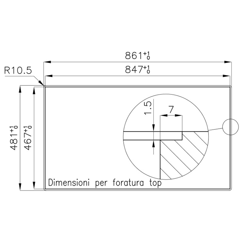 FOSTER@1402.000 Vasca GK 86.1V.FT / Inox - immagine 3