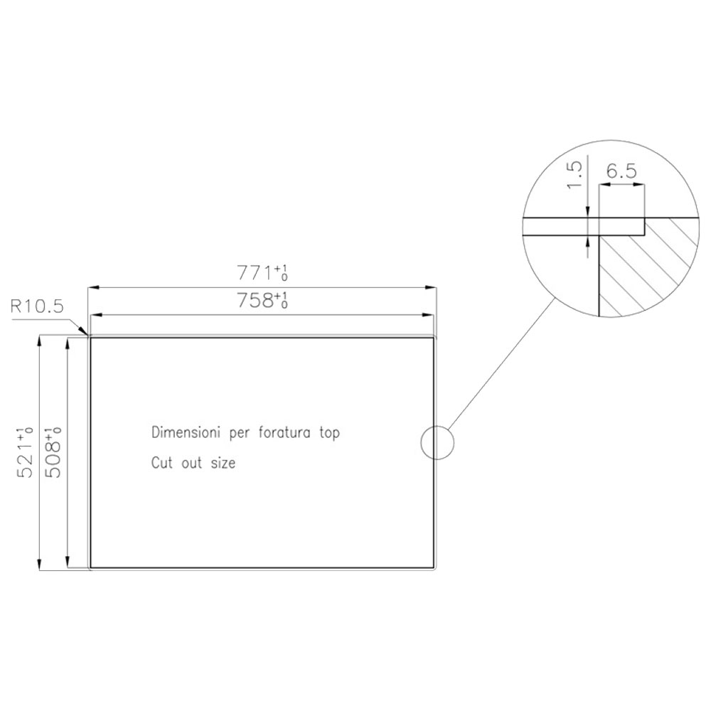 FOSTER@2266.050 Vasca KE 77.1V.FT / Inox - immagine 3