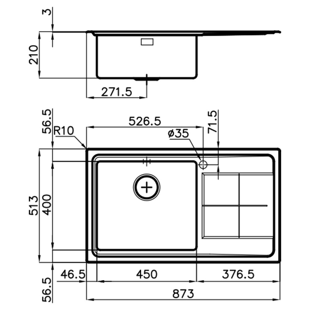 FOSTER@2280.051 Vasca KE 87.1V.SF / Inox.D - immagine 2