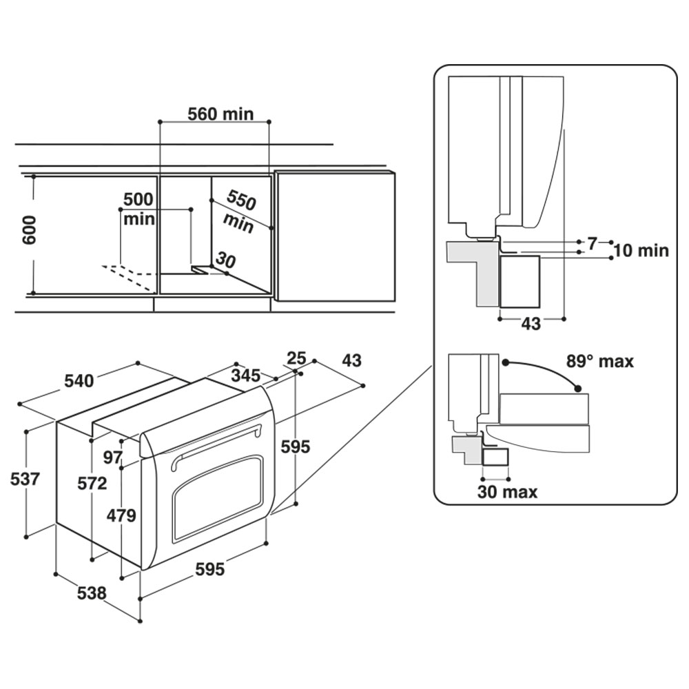 HOTPOINT FIT804HAN Forno / Antracite - immagine 2