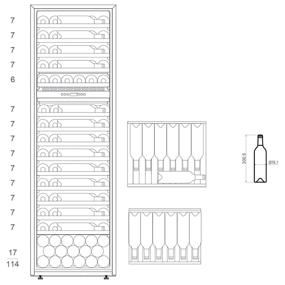 PANDO PVMAV178101CRL Cantina 101 Bott. / Nero.Sx - immagine 4