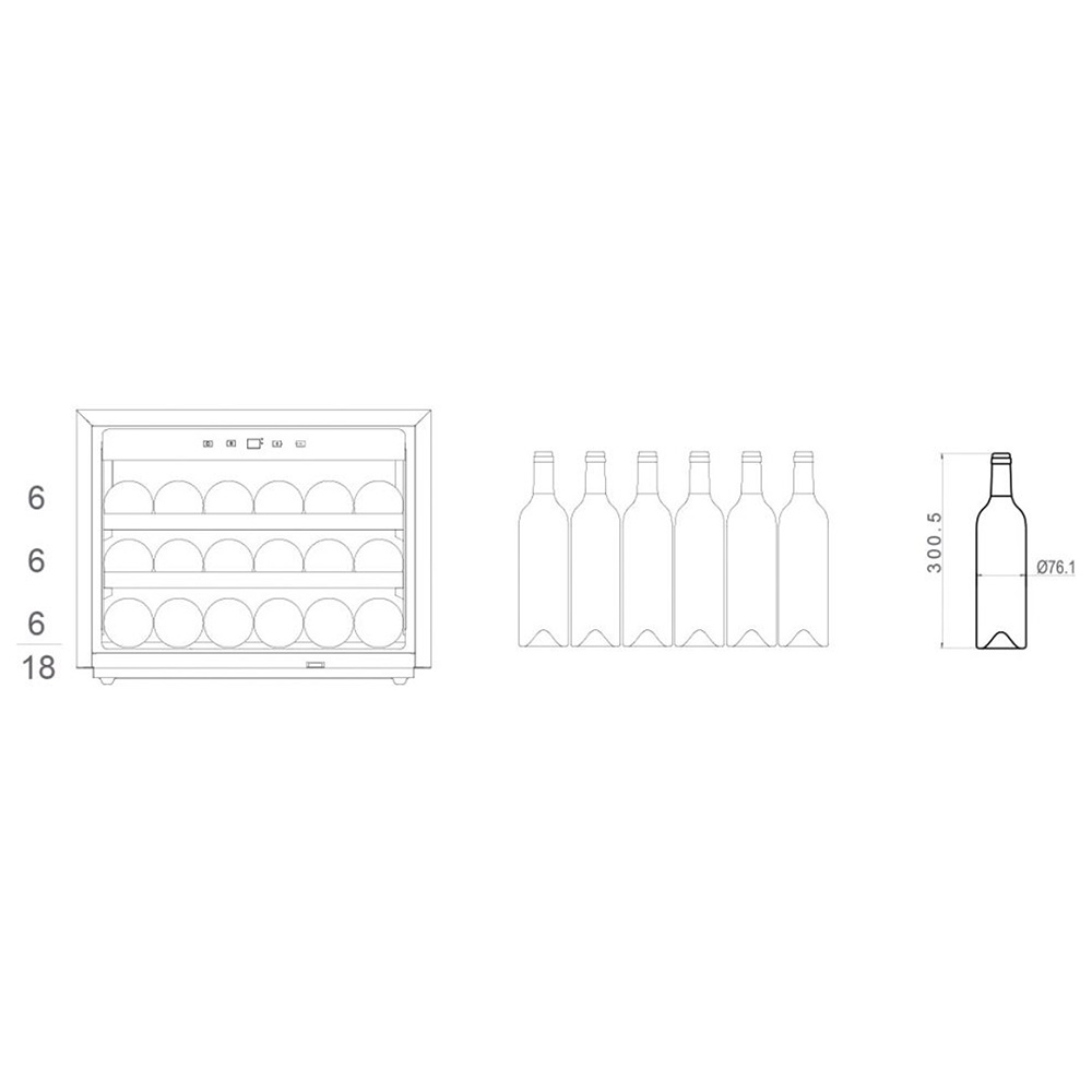PANDO PVMAV4516XR Cantina 16 Bott. / Inox.Dx - immagine 4