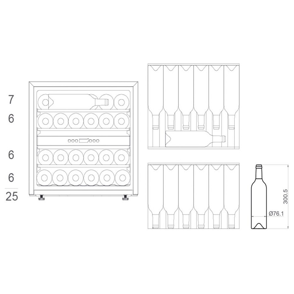 PANDO PVMAVP6023XL Cantina 23 Bott. / Inox.Sx - immagine 4