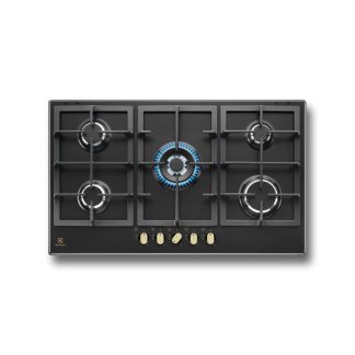 ELECTROLUX KGS9536RN Cottura 90 5Z / Nero.Ghisa