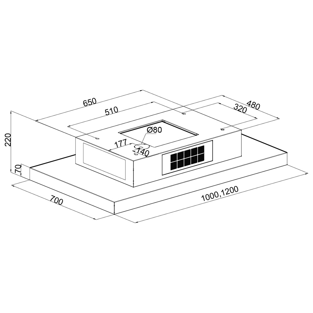 SILVERLINE@4266.2.733.01 Cappa Soffitto / Bianco - immagine 2