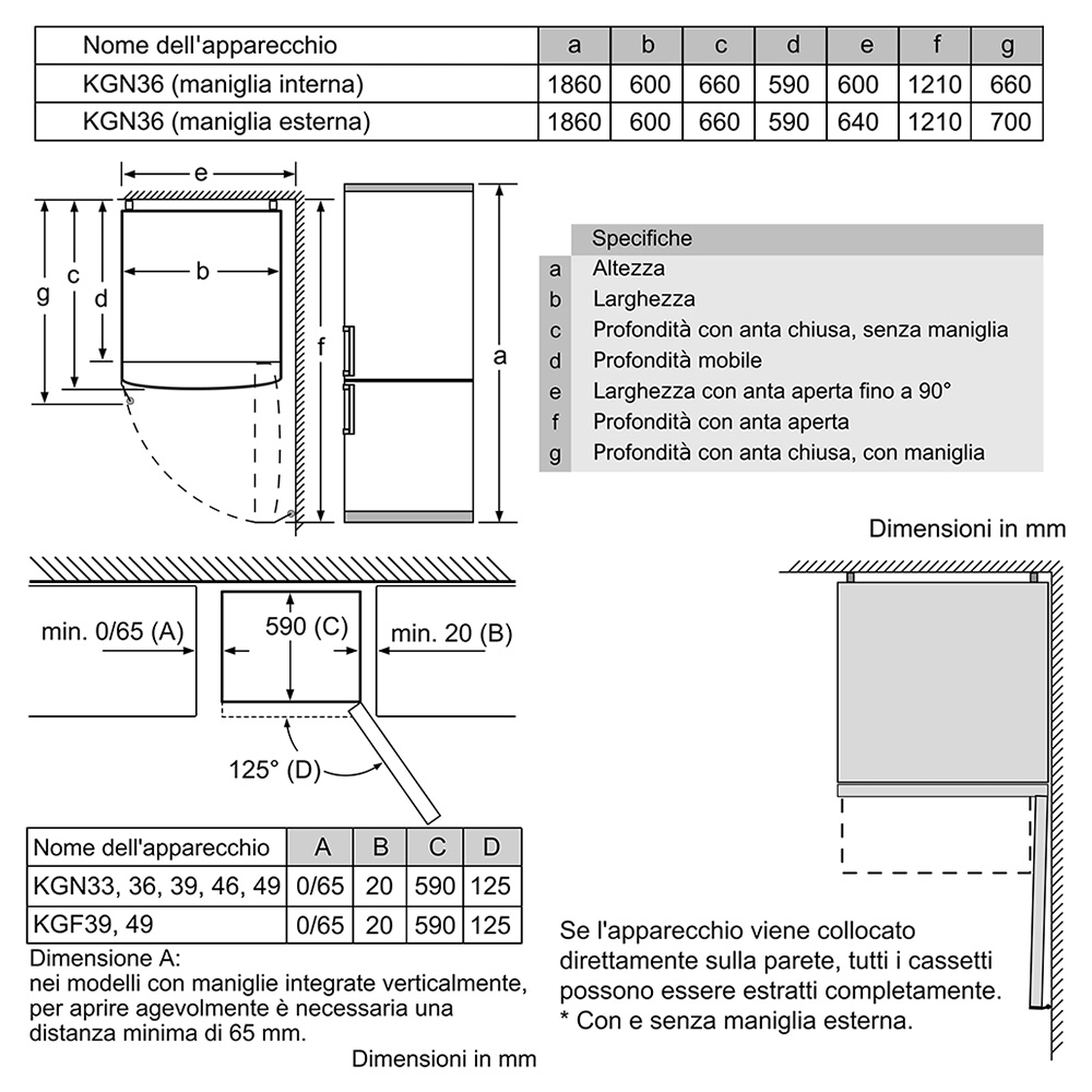 SIEMENS@KG36NVIEC Combinato 60 Cl.E / Inox.Door - immagine 4