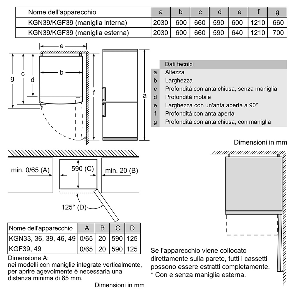 SIEMENS@KG39N2LEC Combinato 60 Cl.E / Inox.Door** - immagine 3