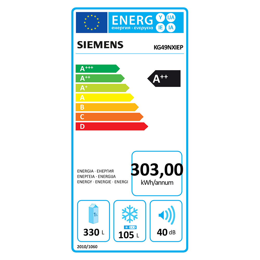 SIEMENS@KG49NXIEP Combinato 70 Cl.E / Inox.Door - immagine 3