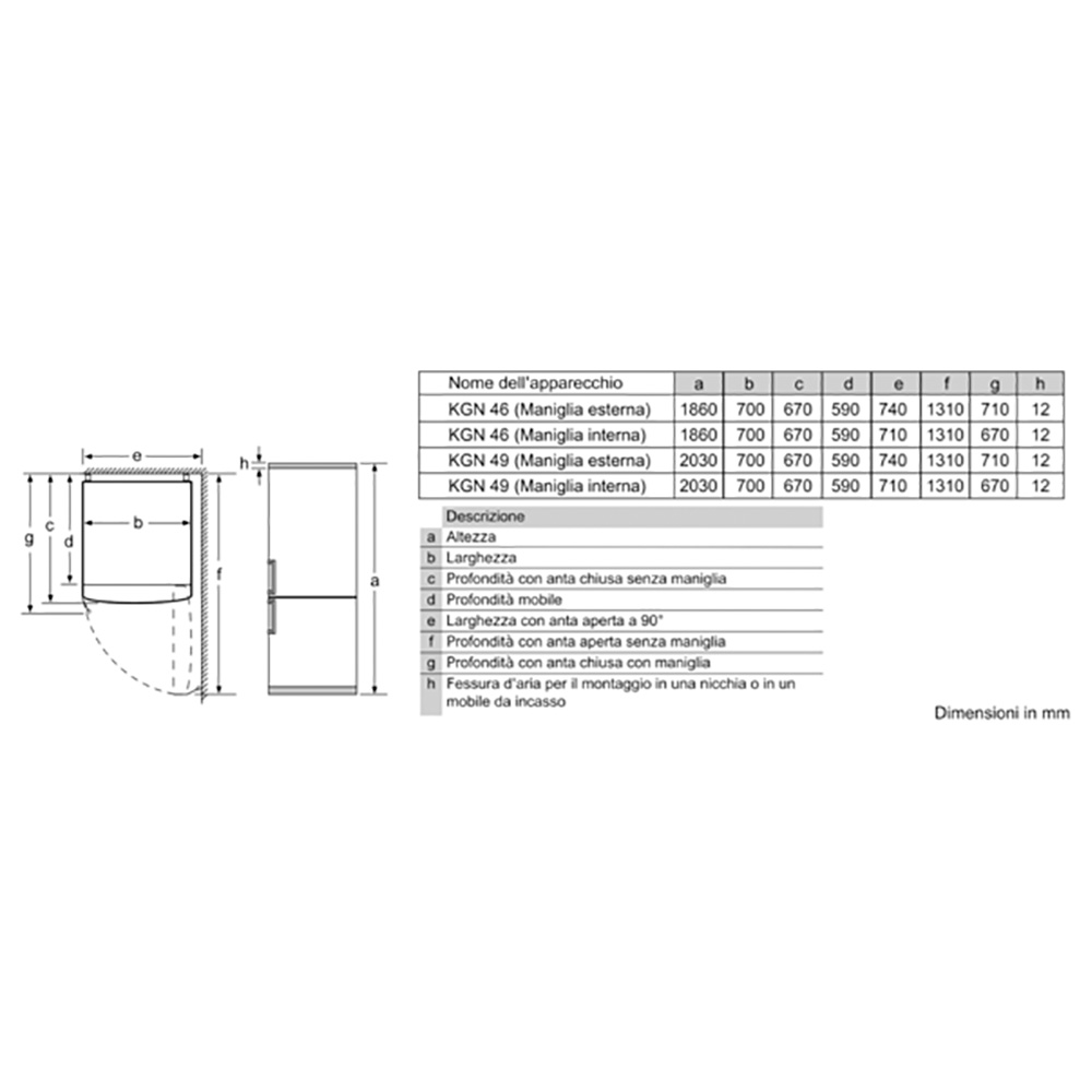 SIEMENS@KG49NXIEP Combinato 70 Cl.E / Inox.Door - immagine 4