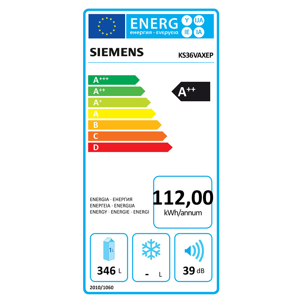 SIEMENS@KG36VAXEP M.Porta 60 Cl.E / Black.S.S - immagine 4