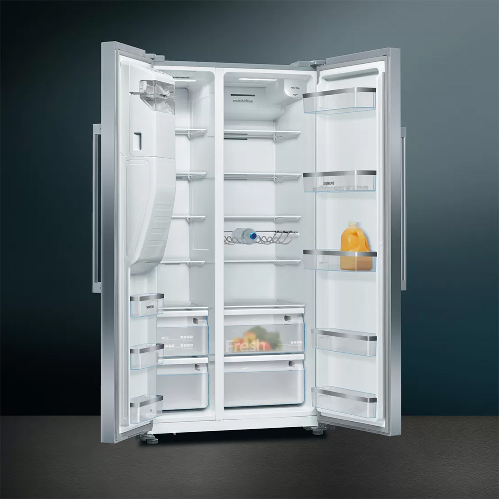 SIEMENS@KA93DAIEP Side By Side Cl.E / Inox.Door