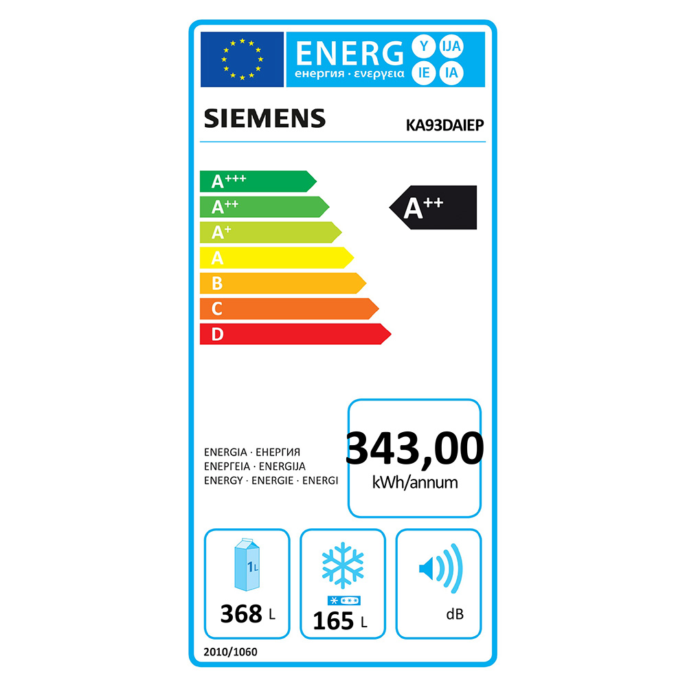 SIEMENS@KA93DAIEP Side By Side Cl.E / Inox.Door - immagine 4