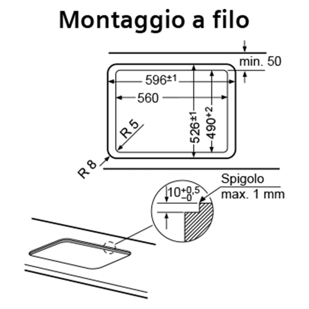 SIEMENS@EP6A6HB20 Piano Gas 60 / Cr.Nero.Gh - immagine 4
