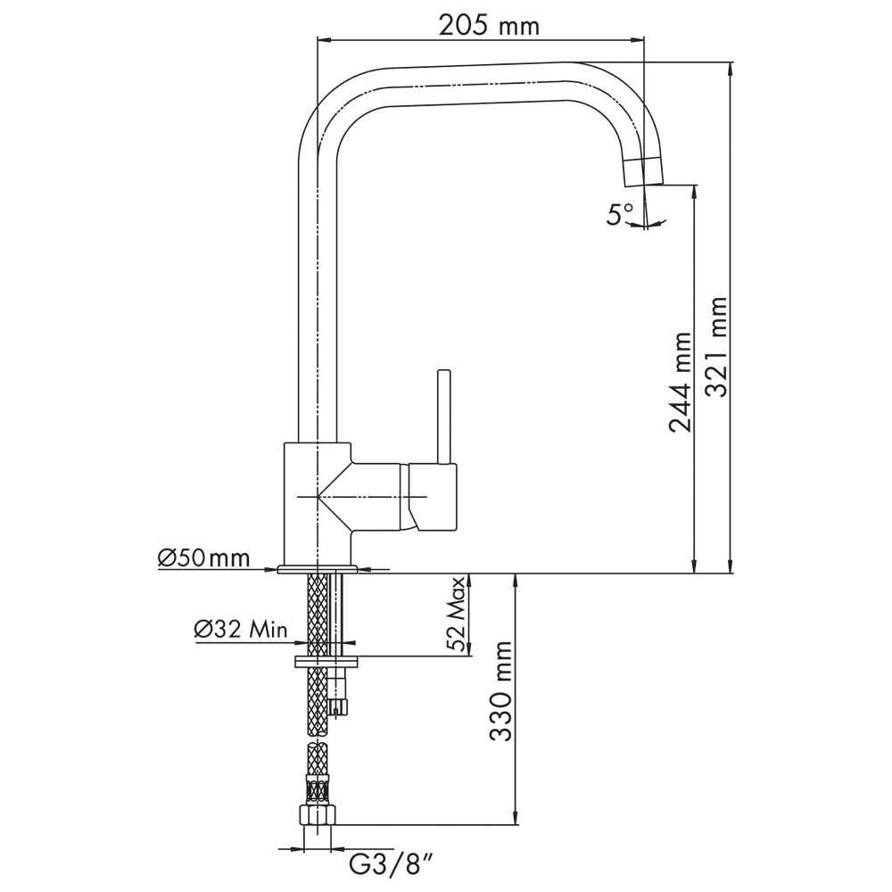 TELMA@MIS35.71 Miscelatore MQ / Alluminio - immagine 2