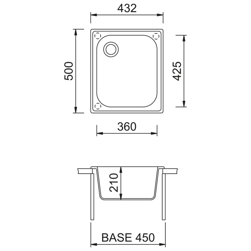TELMA HR4321.71 Lavello MQ VOGUE / Alluminio - immagine 3